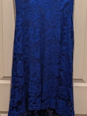 Dressystar Royal Blue Lace Dress - Small